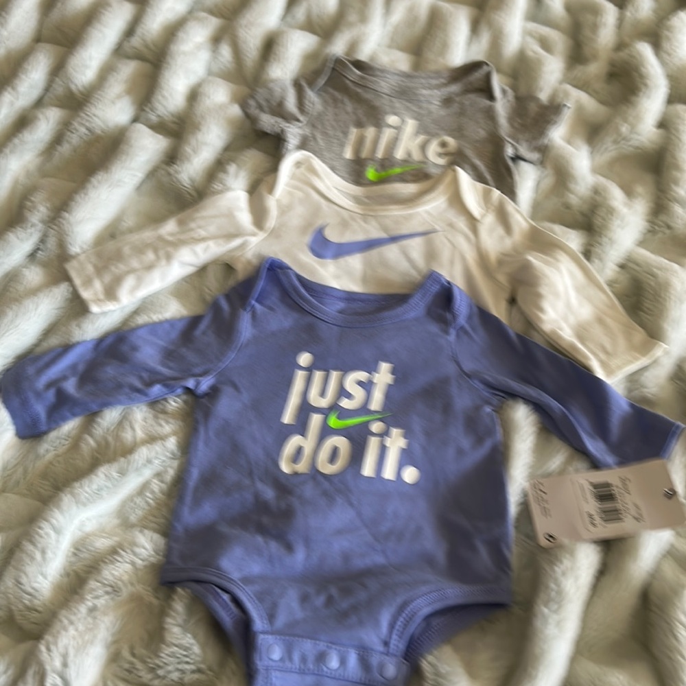 3 piece set of Nike onesies Size 3 months